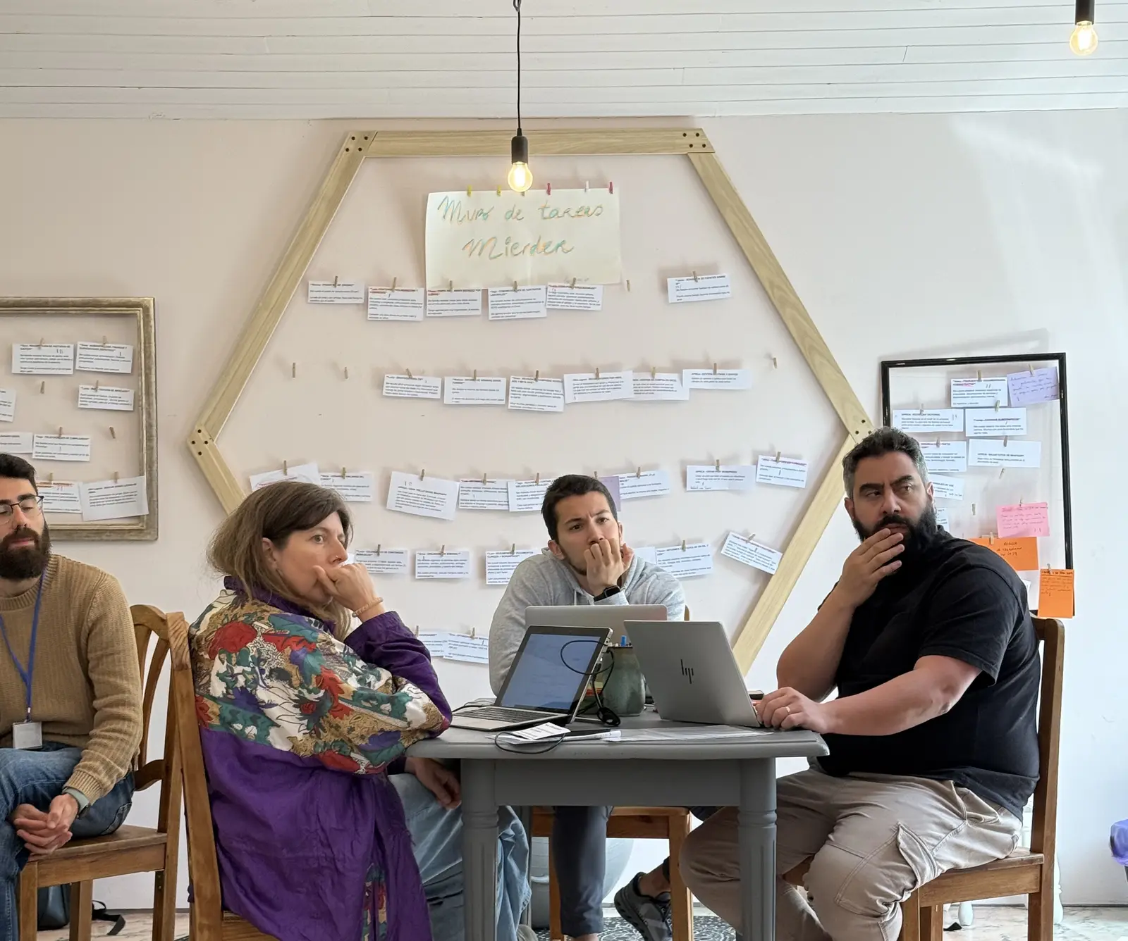 Participantes da primeira Residencia Rural GPT analizando tarefas repetitivas